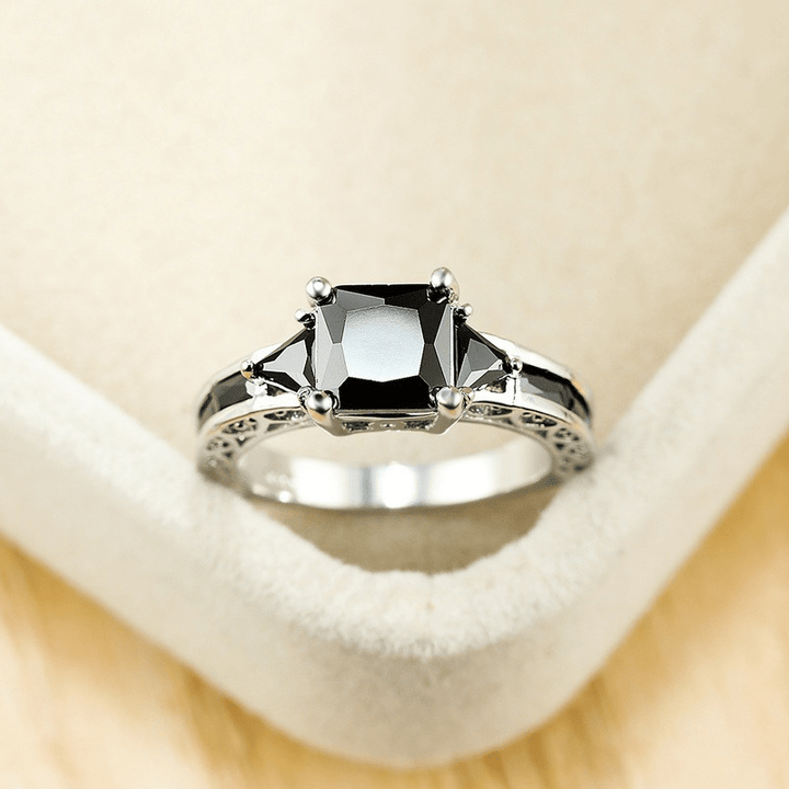 Elegant Synthetic Zircon Eternity Ring