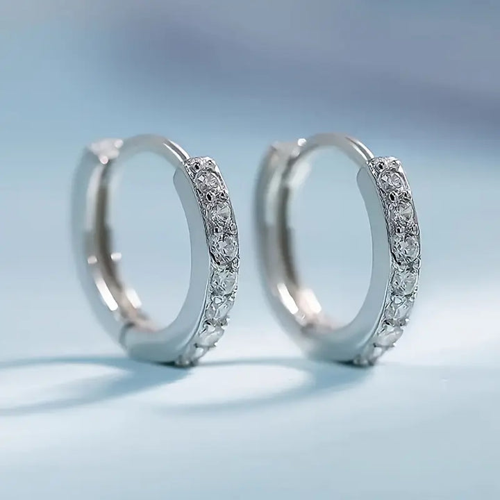 Mayfair Emerald Hoop Earrings