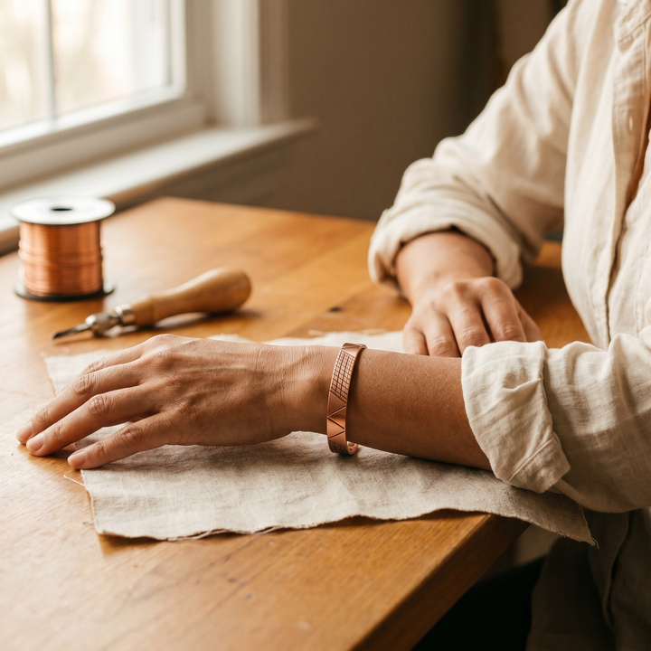 Crest Copper Bracelet