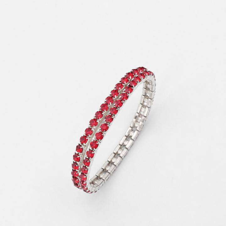 Elegant Crystal White Gold Bracelet